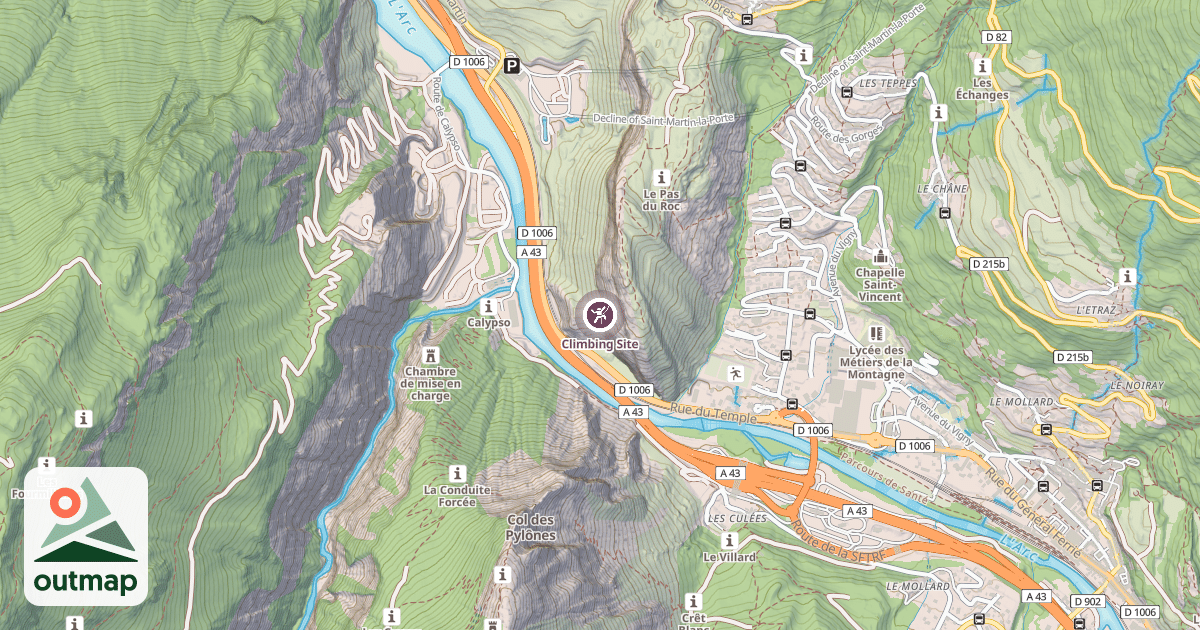 Map of Climbing Site