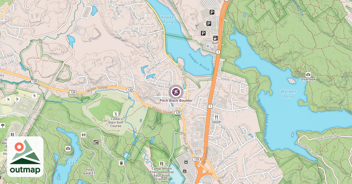 Map of Pitch Black Boulder