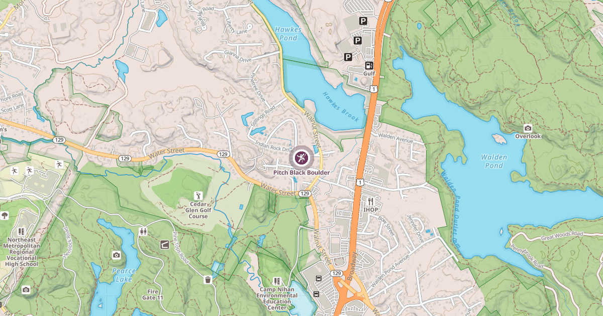 Map preview of Pitch Black Boulder
