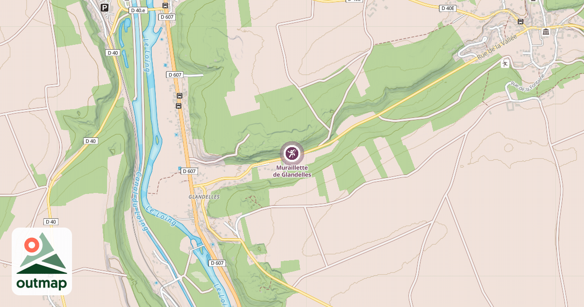 Map of Muraillette de Glandelles