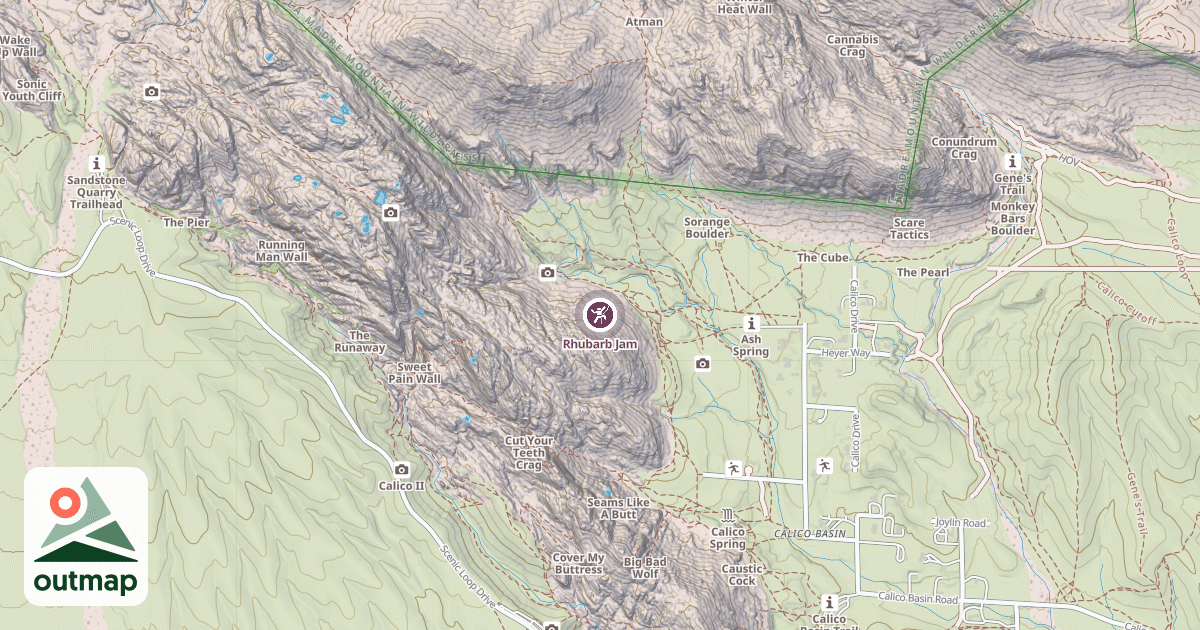 Map of Rhubarb Jam