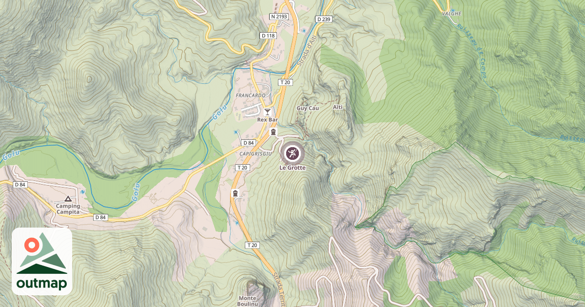 Map of Le Grotte