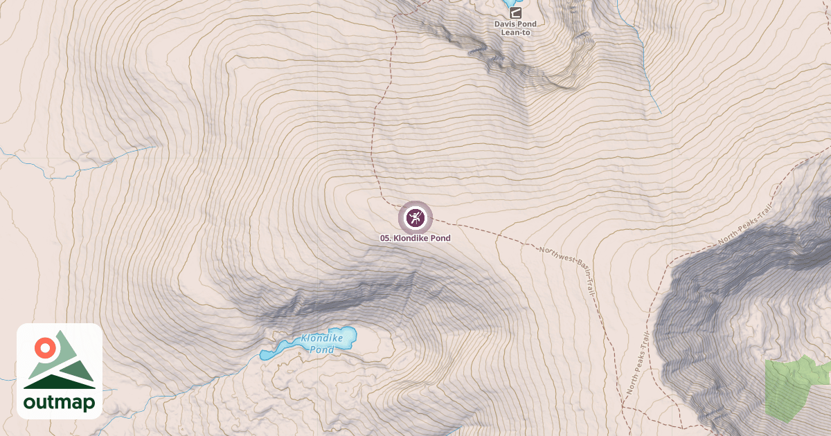 Map of 05. Klondike Pond