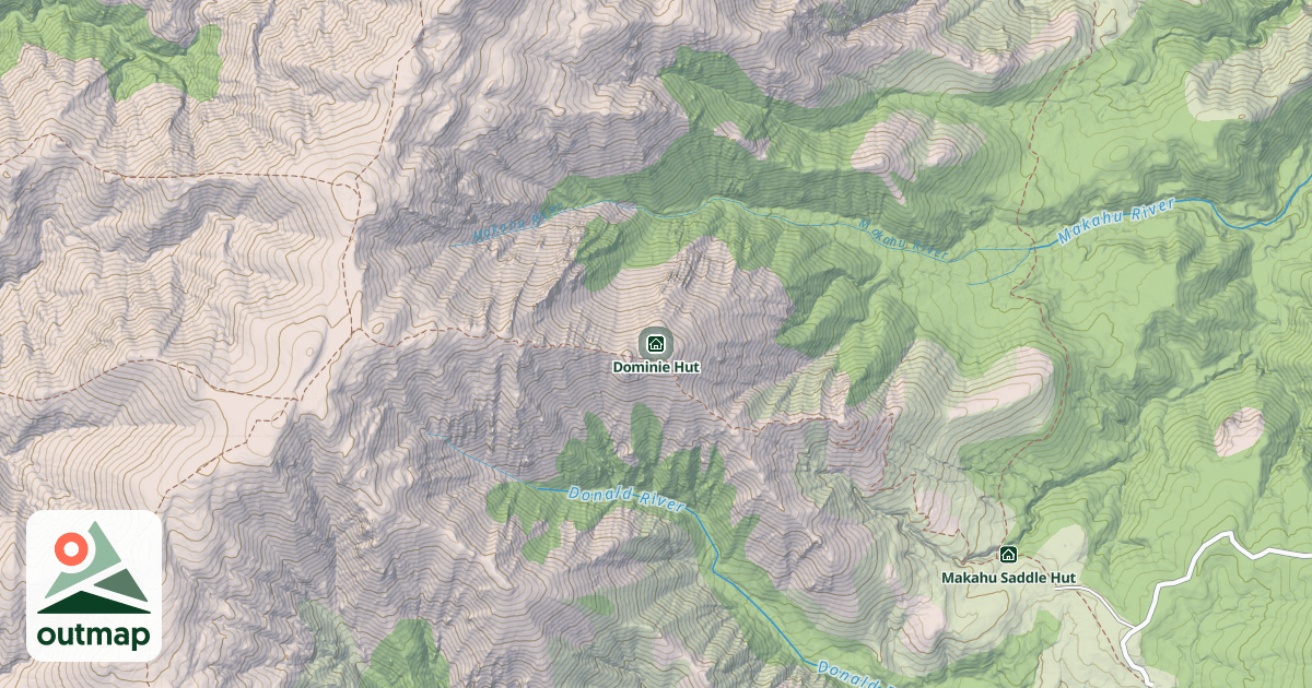 Map of Dominie Hut