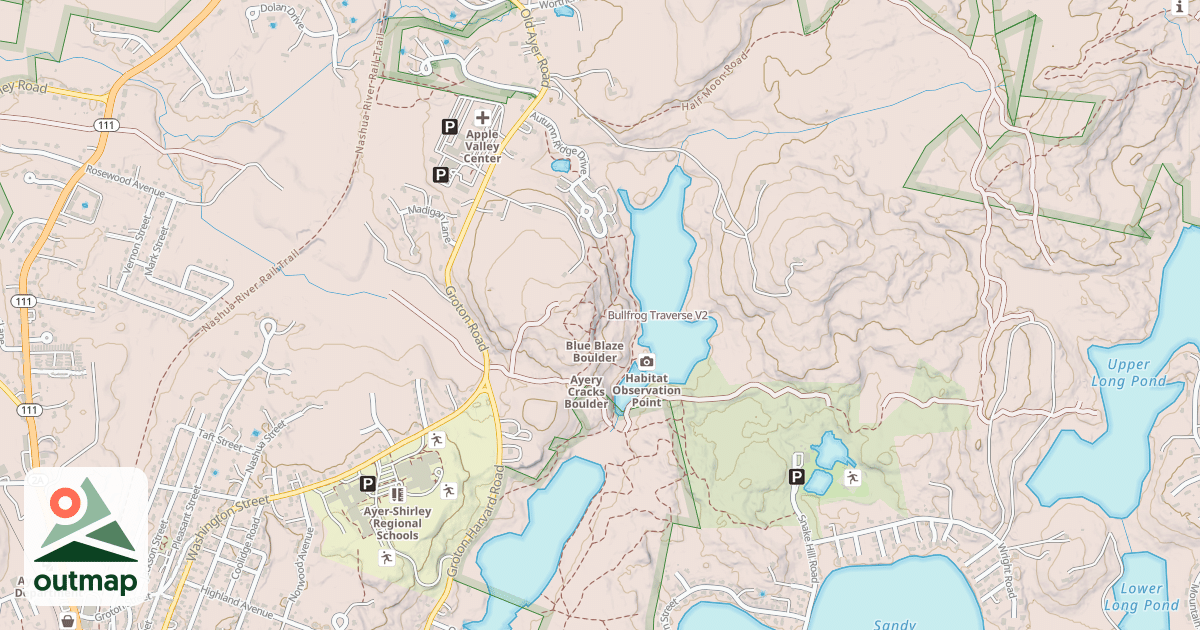 Map of Bullfrog Traverse
