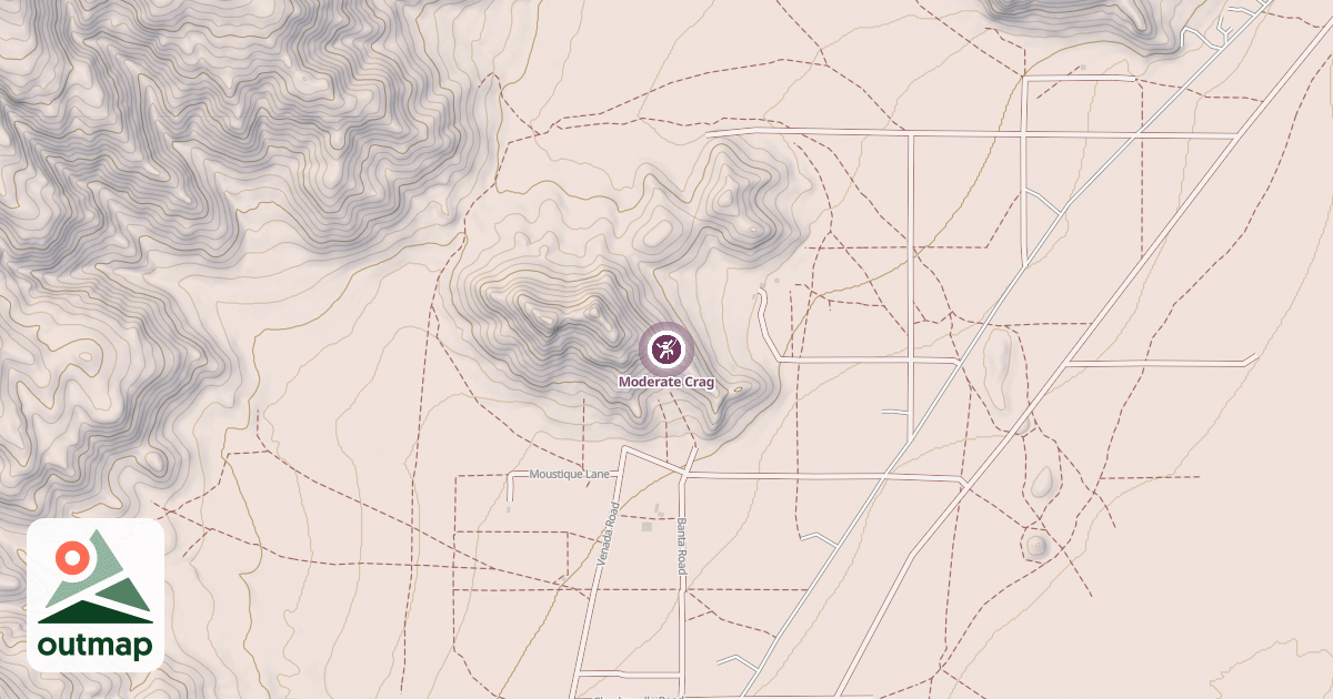 Map of Moderate Crag