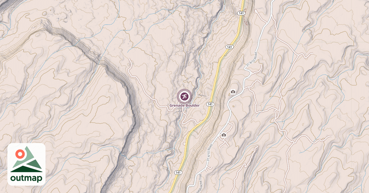 Map of Grenade Boulder