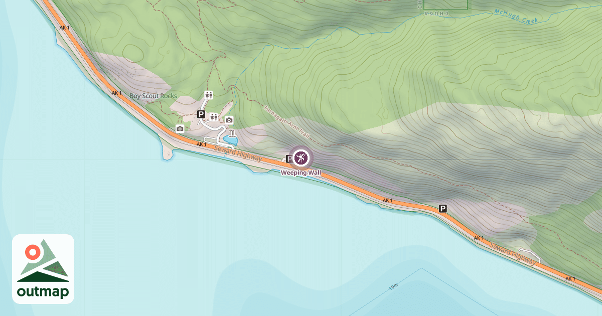 Map of Weeping Wall