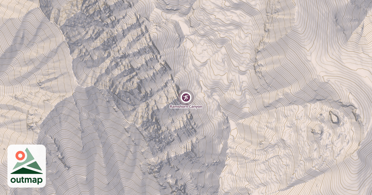 Map of Ramshorn Canyon