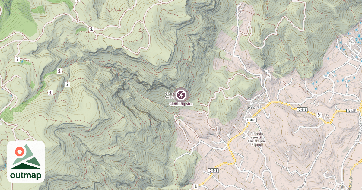 Map of Climbing Site