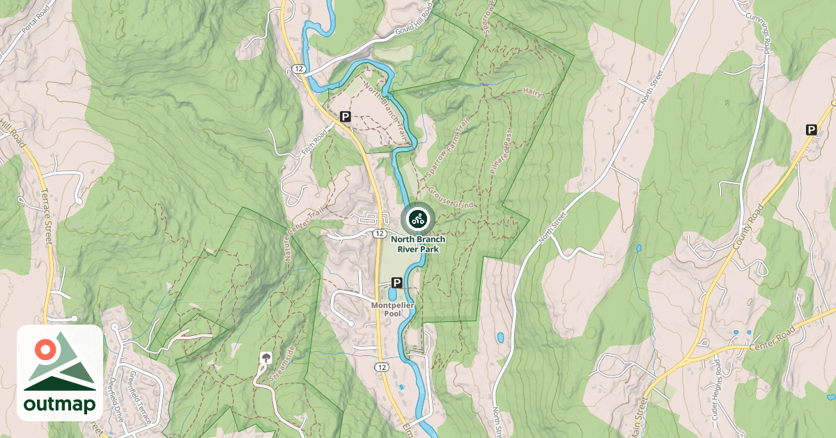 Map of North Branch River Park