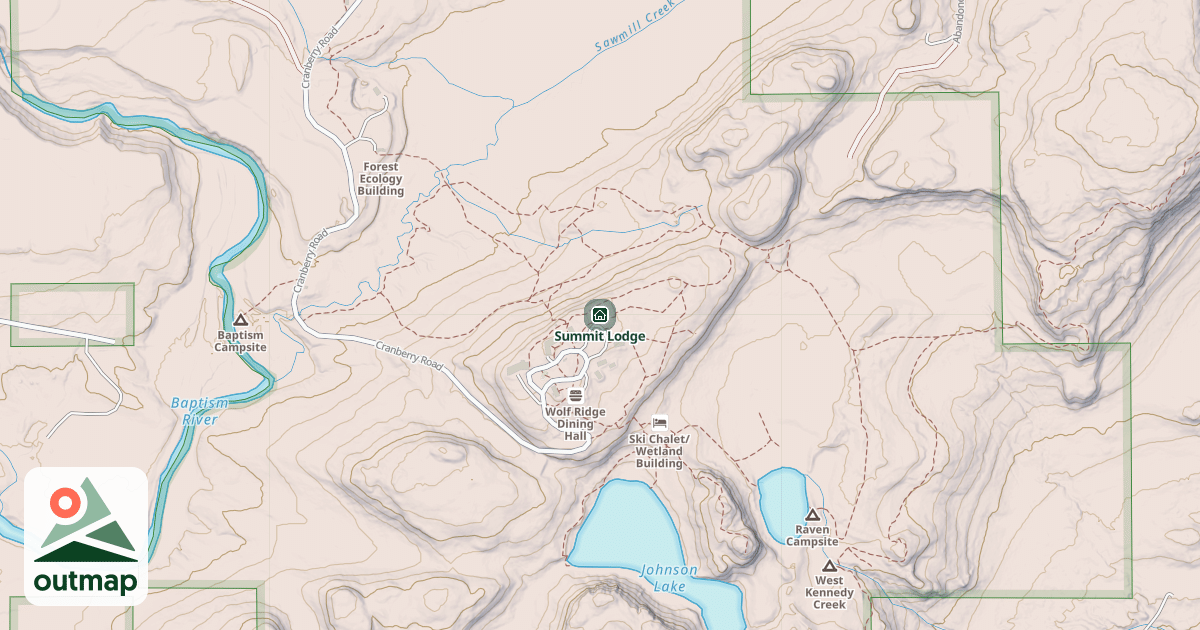 Map of Summit Lodge