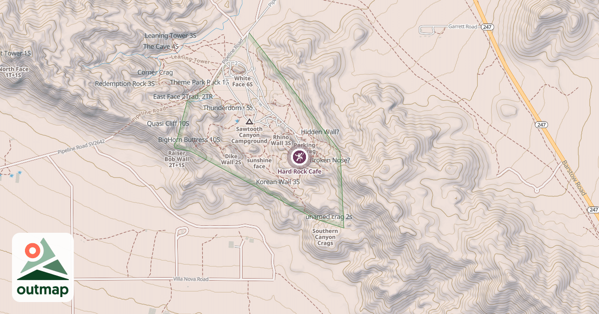 Map of Hard Rock Cafe
