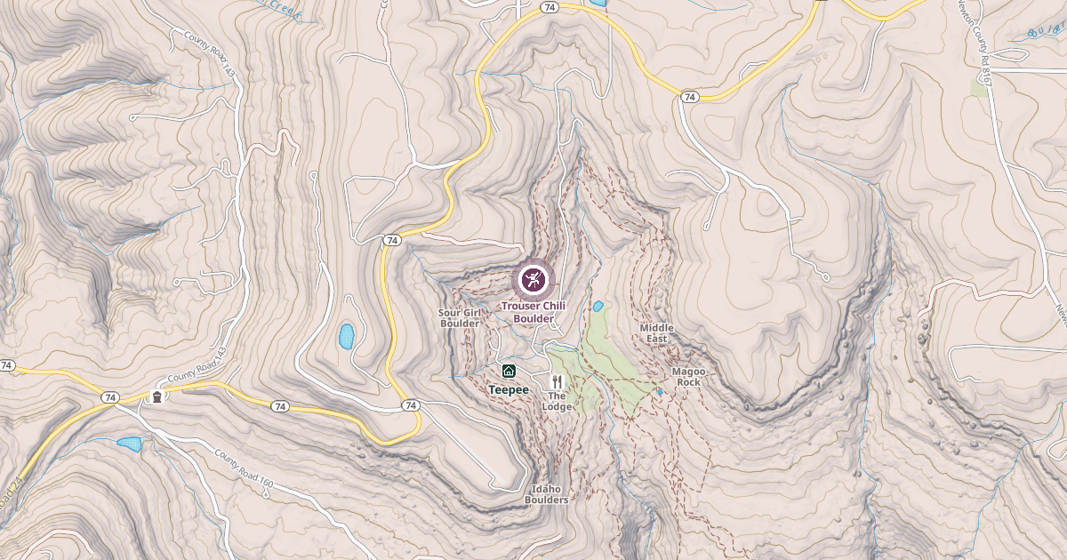 Map preview of Trouser Chili Boulder