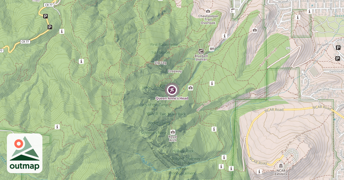 Map of Queen Anne's Head