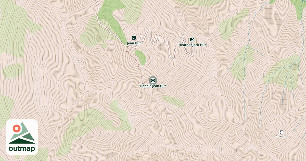 Map of Bonnie Jean Hut