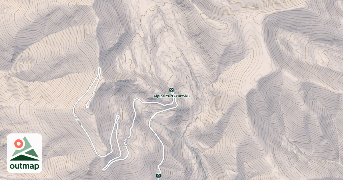 Map of Alpine Yurt (YurtSki)