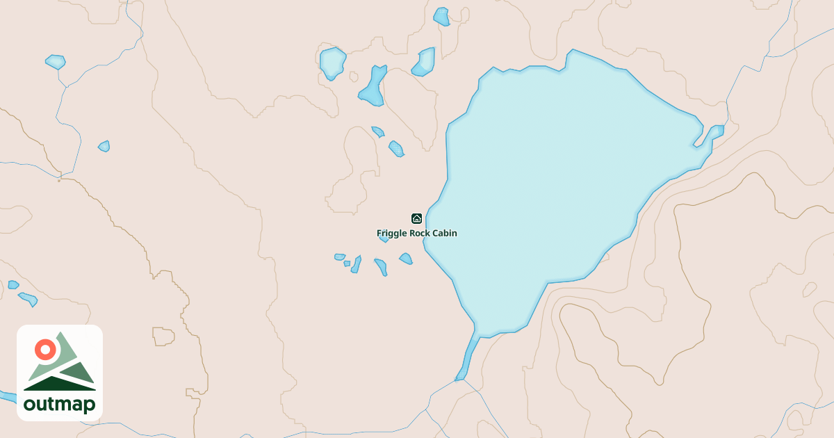 Map of Friggle Rock Cabin