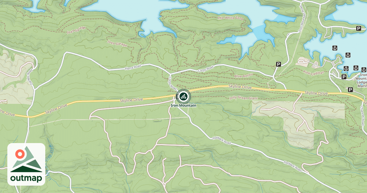 Map of Iron Mountain