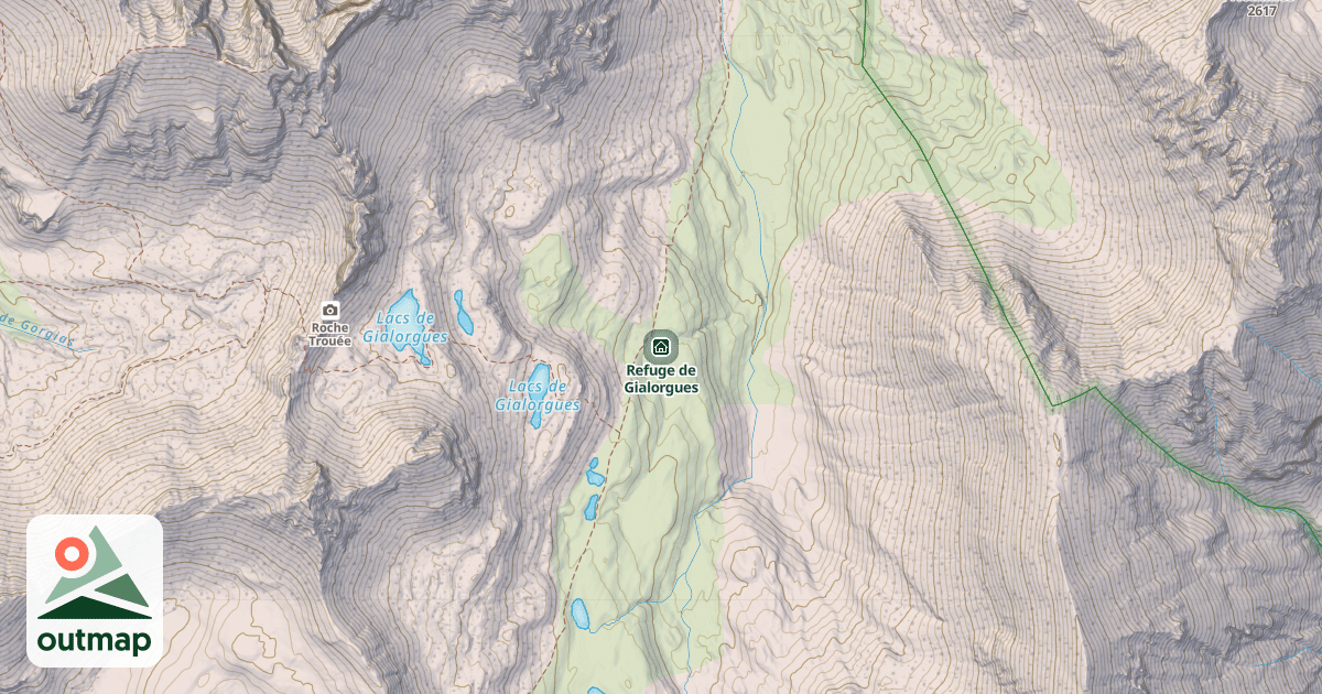 Map of Refuge de Gialorgues