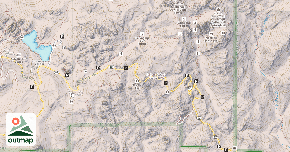 Map of Just an Obstacle Course