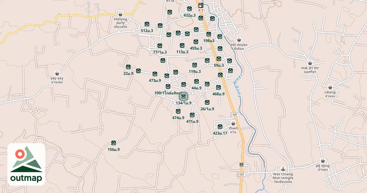 Map of 134/1ม.9