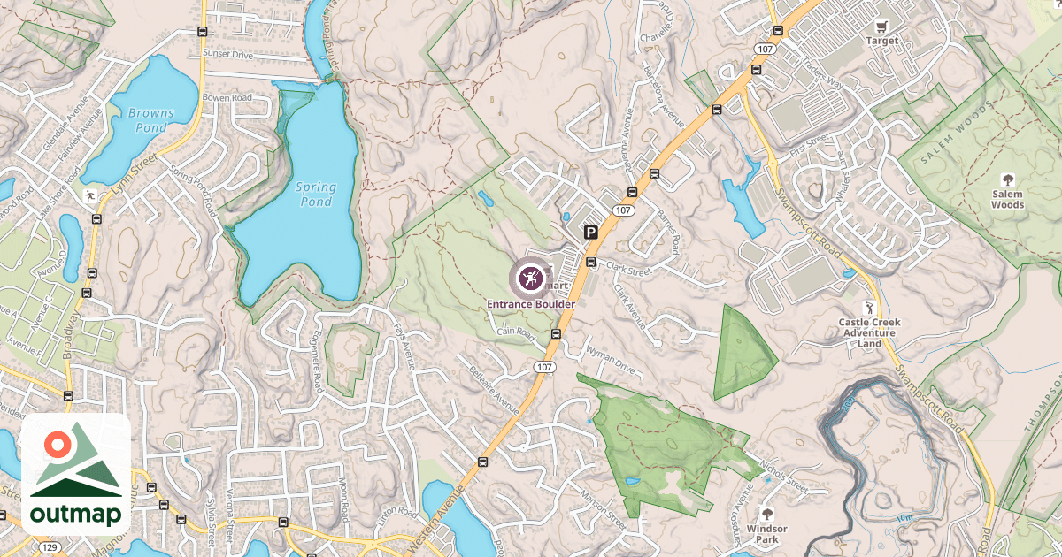 Map of Entrance Boulder