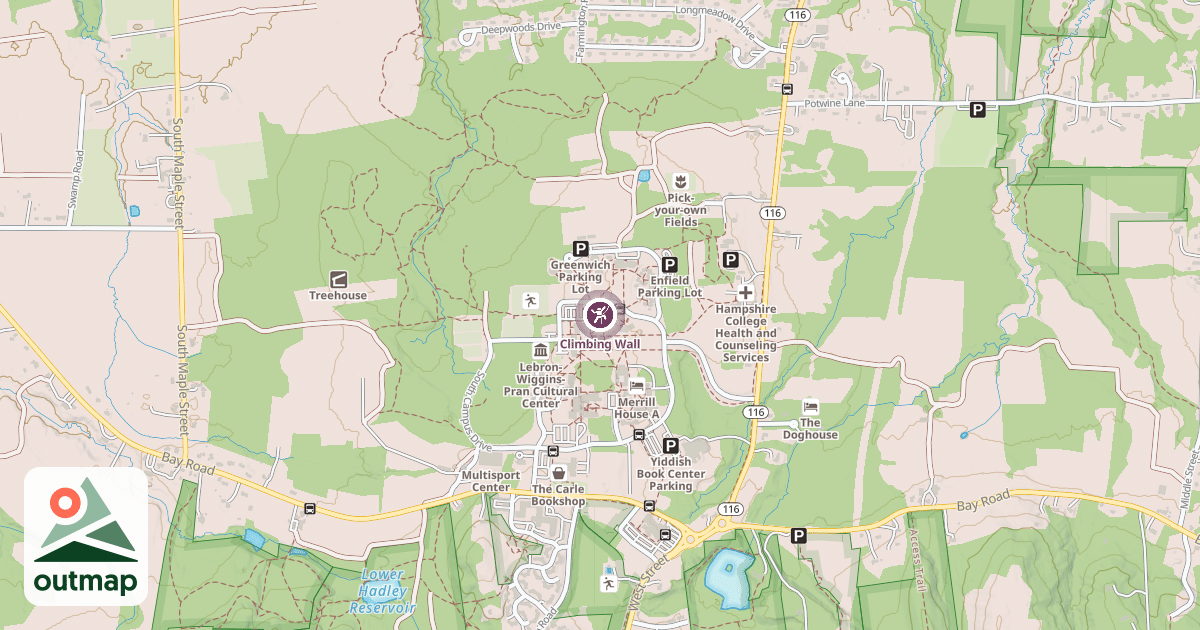 Map of Climbing Wall