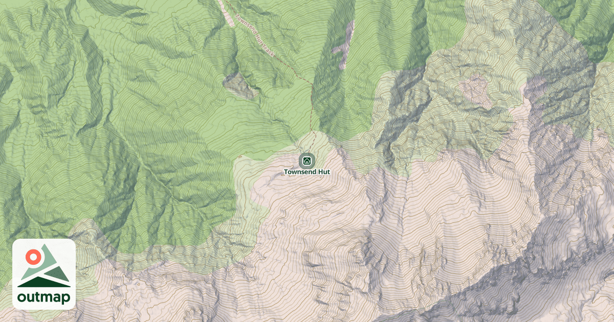 Map of Townsend Hut