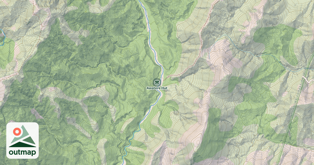 Map of Awatere Hut