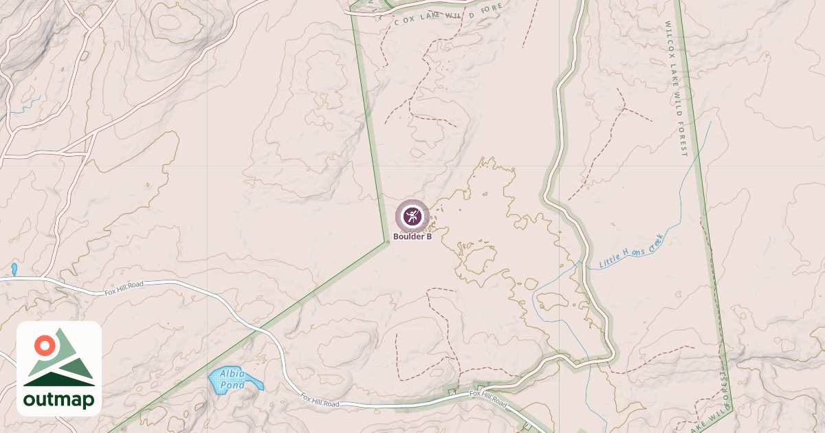 Map of Boulder B