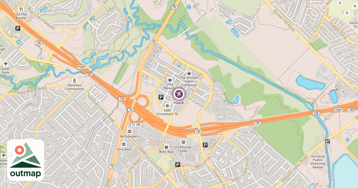 Map of Hapik in Dallas