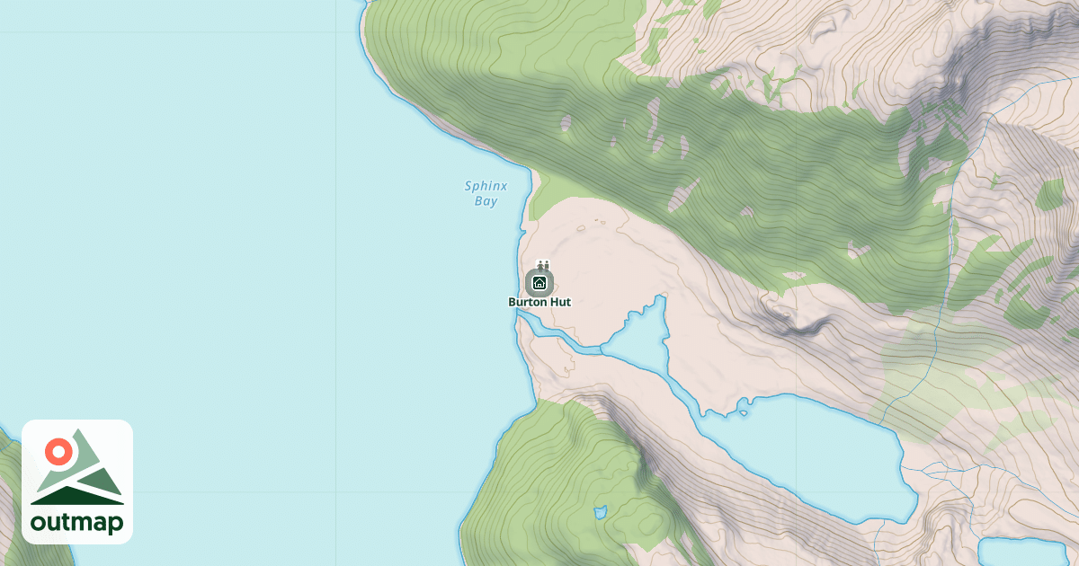Map of Burton Hut