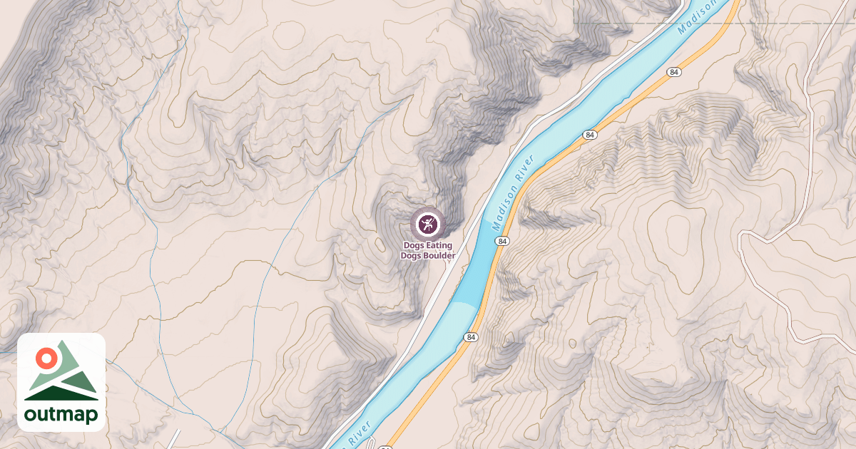 Map of Dogs Eating Dogs Boulder