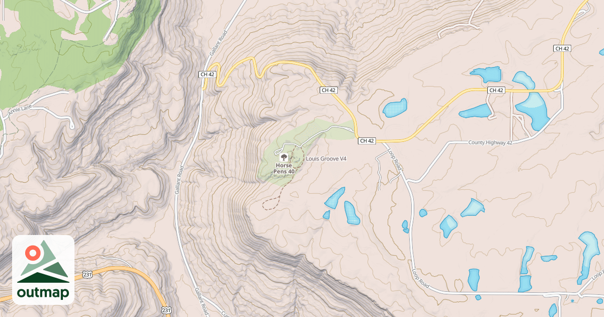 Map of Louis Groove