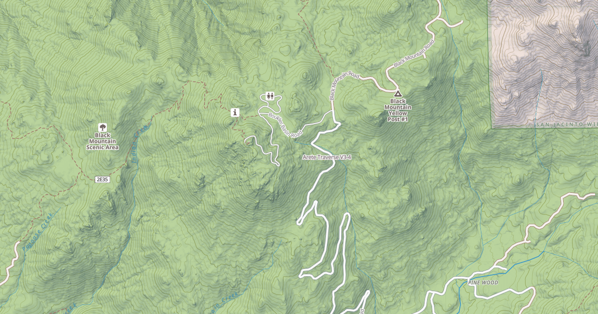 Map preview of Arete Traverse