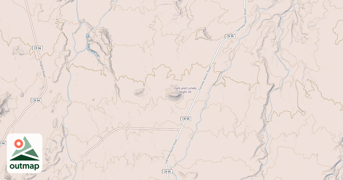 Map of Dark and Lonely Night