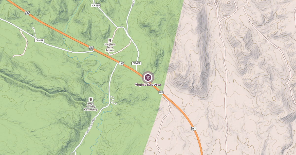 Map preview of Virginia Dale Area