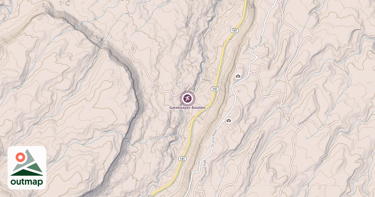 Map of Gatekeeper Boulder