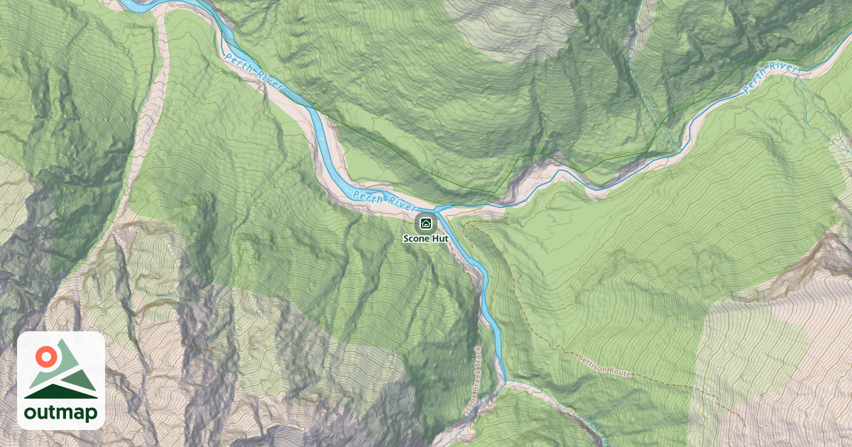Map of Scone Hut
