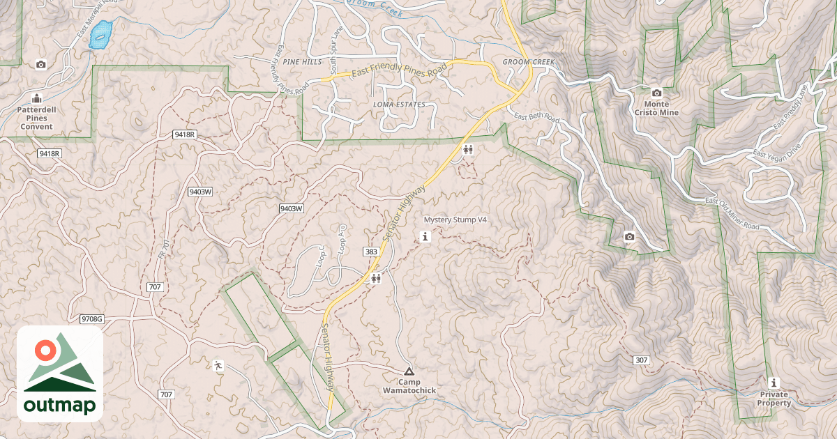 Map of Mystery Stump