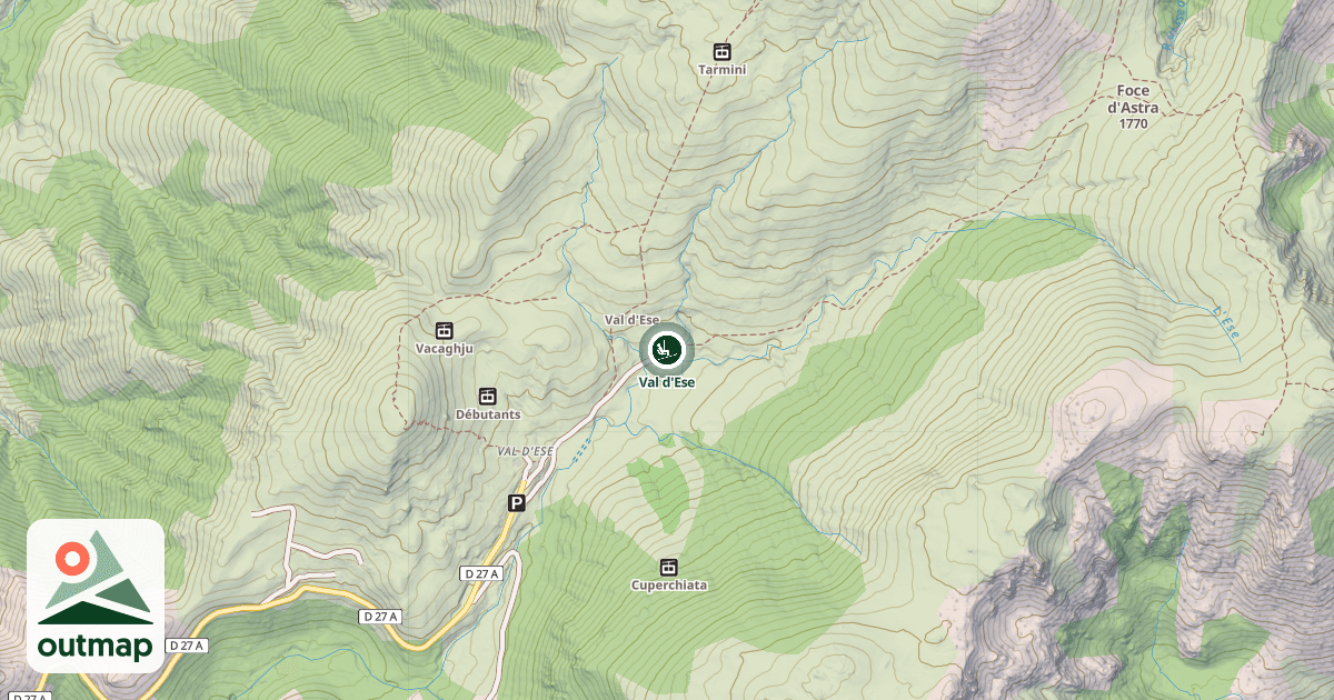 Map of Val d'Ese