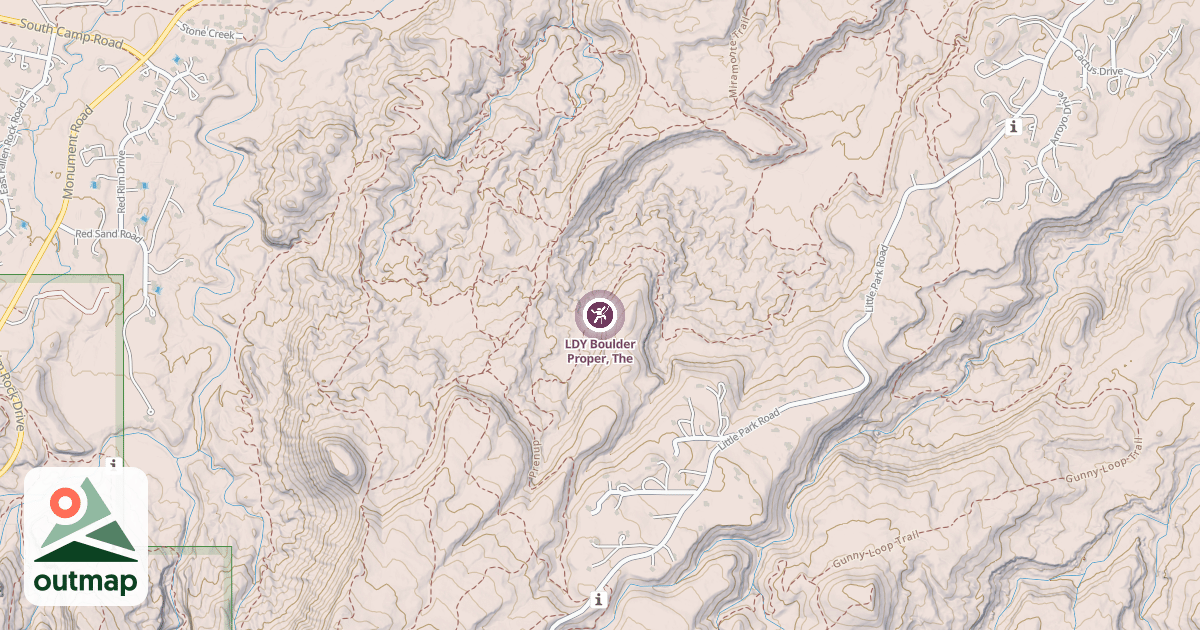 Map of LDY Boulder Proper, The