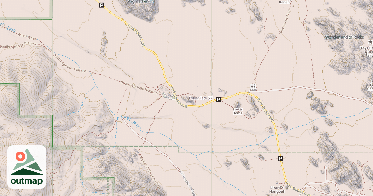 Map of Bolder Face