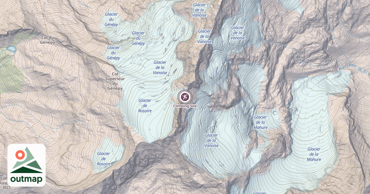 Map of Climbing Site