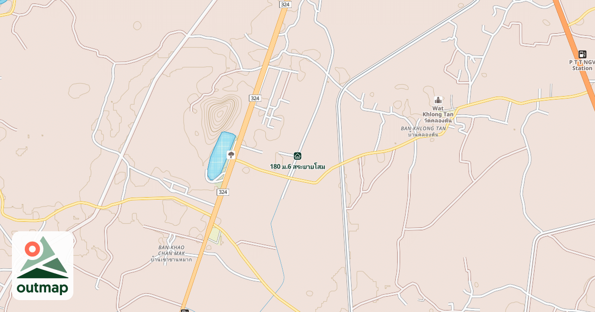 Map of 180 ม.6 สระยายโสม