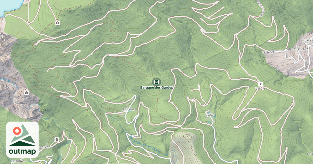 Map of Baraque des Gardes