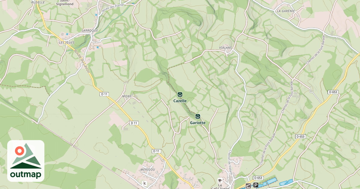 Map of Cazelle