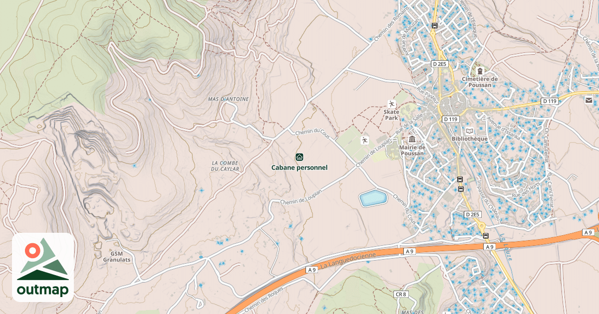 Map of Cabane personnel