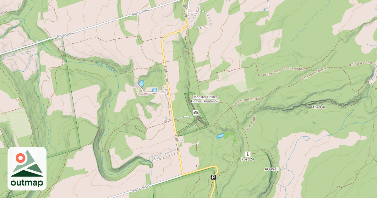 Map of Monster Chiller Horror Theater